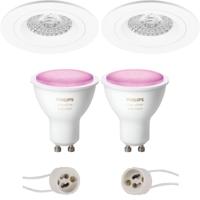 Philips Hue LED Inbouwspot Ø93mm - Mat Wit - White and Color Ambiance - Bluetooth - thumbnail
