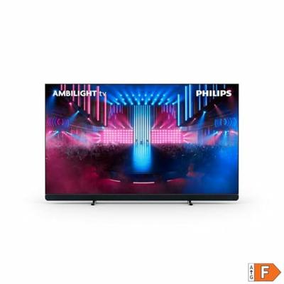 TV OLED+ Ambilight Philips 65OLED909 12 164 cm 4K UHD 2024 metaalgrijs
