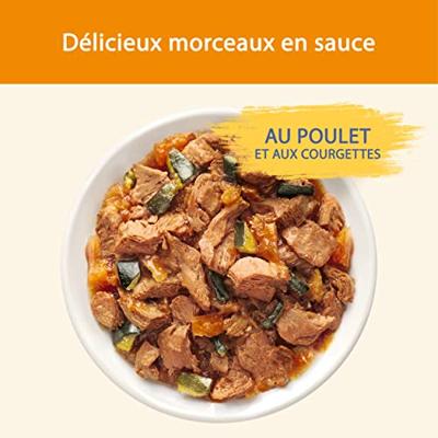 PURINA Cat Chow Kip, Zucchini - nat kattenvoer - 10x85 g