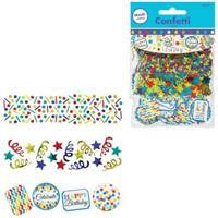 Amscan Confetti happy birthday mix 34 gr. | 24 stuks - thumbnail