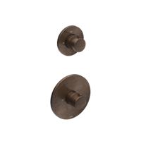 Douchethermostaat Hotbath Cobber Inbouw 1 Stopkraan Verouderd Messing (excl. inbouwdeel) Living Colours - thumbnail