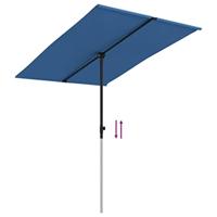 Parasol met aluminium paal 2x1,5 m azuurblauw - thumbnail