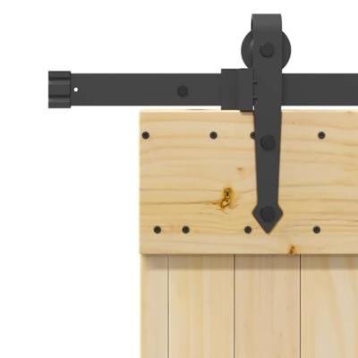 Schuifdeur met beslag 100x210 cm massief grenenhout