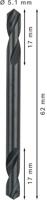 Bosch Accessories 2608597596 2608597596 HSS Dubbele boor 5.2 mm Gezamenlijke lengte 62 mm Geslepen Cilinderschacht 10 stuk(s) - thumbnail