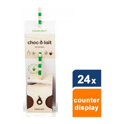Choc-o-Lait - Warme Hazelnoot Chocoladestok - 24 stuks