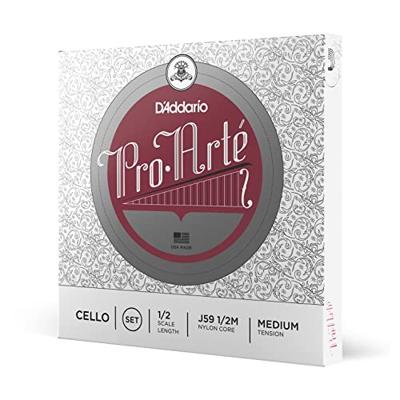 D'Addario J59 1/2M Pro-Arté Cello String Set 1/2 Scale, Medium Tension Cello snaren D'Addario J59 1/2M Pro-Arté Cello String Set 1/2 Scale, Medium Tension Cello snaren
