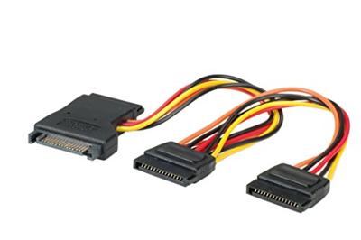 Roline Computer Aansluitkabel [2x SATA-stroombus - 1x SATA-stroomstekker] 0.30 m Meerdere kleuren