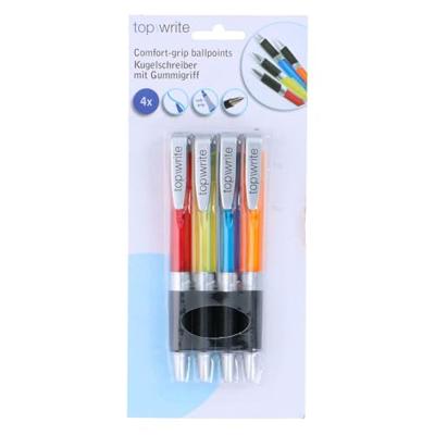 Balpennen met Grip, 4st. Balpennen met Grip, 4st.