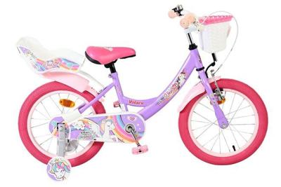 Volare unicorn kinderfiets - meisjes - 16 inch - paars