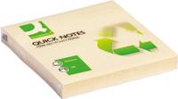 Q-CONNECT Quick Notes Recycled, ft 76 x 76 mm, 100 vel, geel - thumbnail