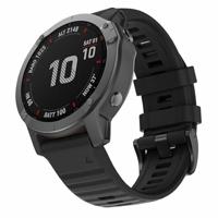 By Qubix - Siliconen bandje - Zwart - Compatible met Garmin Tactix 8-51mm - Compatible Garmin bandje - thumbnail
