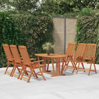 Tuinstoelen 6 st inklapbaar massief eucalyptushout - thumbnail