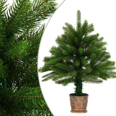 VidaXL Kunstkerstboom met levensechte naalden 65 cm groen