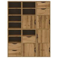 Bijzetkasten 6 st "ODDA" 40x24x79 cm massief grenenhout - thumbnail