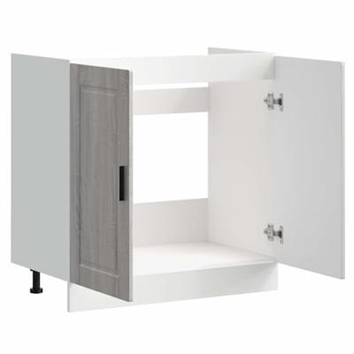 Spoelbakonderkast Porto 80x46x81,5 cm bewerkt hout grijs sonoma