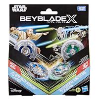 Beyblade X and Star Wars Collab Obi-Wan Kenobi 4-60P vs. General Grievous 3-80HN - thumbnail
