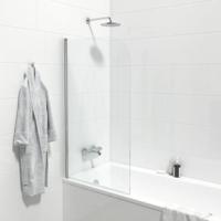 Marenza Neptune Badwand - 1 delig draaibaar - 80x150cm - 6mm veiligheidsglas - anti kalk - chroom SF6211 - thumbnail