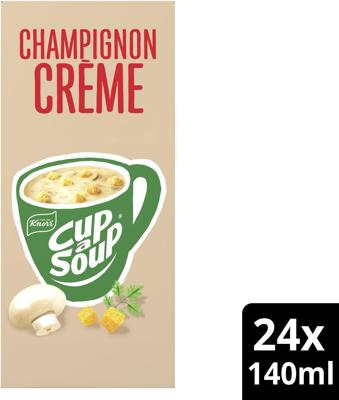 Knorr Cup-a-Soup champignon crème, pak van 24 zakjes