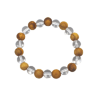 Edelsteen Armband - Palo Santo & Bergkristal - thumbnail