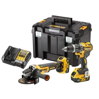 DeWALT DCK2080P2T Accu combiset 2-delig (DCD796 + DCG405) 18V XR 5.0Ah in TSTAK