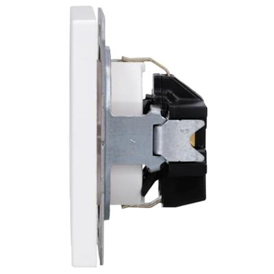 Jung LS1520WW Wandcontactdoos met randaarde Inzetstuk LS plus, LS design, LS 990 Alpine-wit 1 stuk(s)