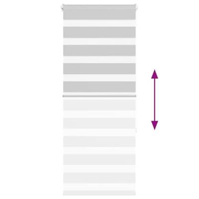 Zebra rolgordijn 60x150 cm stofbreedte 55,9 cm lichtgrijs Zebra rolgordijn 60x150 cm stofbreedte 55,9 cm lichtgrijs