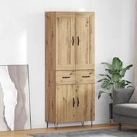 Hoge kast Artisan Eiken 69,5 x 34 x 180 cm Bewerkt hout - thumbnail