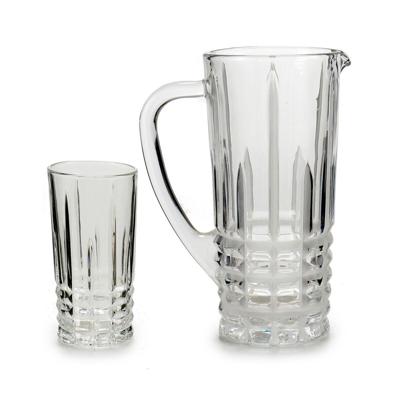 Set kruik en glazen Vivalto 41053 Transparant Glas 250 ml