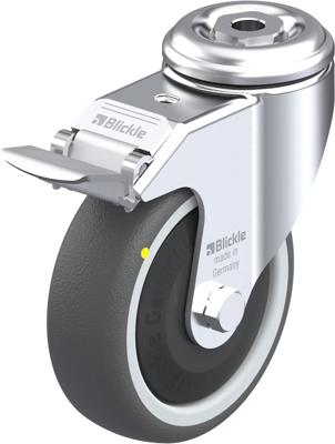 Blickle LKRA-PATH 101KF-11-FI-ELS Zwenkwiel met rem Wieldiameter: 100 mm Draagvermogen (max.): 120 kg 1 stuk(s)