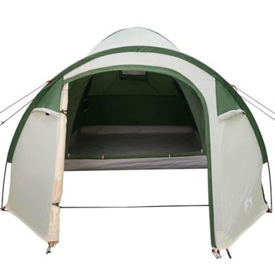 VidaXL Koepeltent koepel met dak met opslag groen 384 x 254 x 170 cm