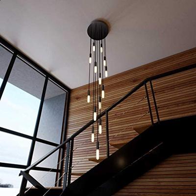 Hanglamp met 15 pendels en lichtbronnen zwart met lamp - Made in Italy | Creative-Cables | Lamp kopen | Creative-Cables | Lamp kopen | Creative-Cables