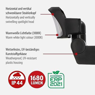 Brennenstuhl LED-spot WS 2050 S, 1680lm, IP44, zwart - 1178080100 Brennenstuhl LED-spot WS 2050 S, 1680lm, IP44, zwart - 1178080100