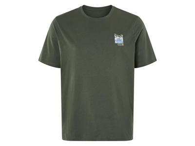 LIVERGY Heren T-shirt - plus size (Donkergroen, XXL)