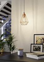 Eglo HanglampTarbes 17cm koper - 94193 - thumbnail