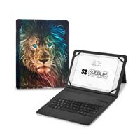 SUBBLIM Beschermhoes voor tablet 11 inch, met bluetooth-toetsenbord, Spaans toetsenbord, elastiek, oplaadpoort, ultra dun, Keytab Pro Trendy Leon - thumbnail