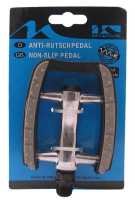 M-Wave platformpedaal stadsfiets non-slip 9/16 inch grijs set