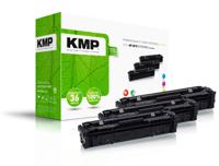 KMP Toner vervangt HP HP 201X (CF401X, CF403X, CF402X) Compatibel Combipack Cyaan, Magenta, Geel 2300 bladzijden H-T215VX 2536,3030 - thumbnail