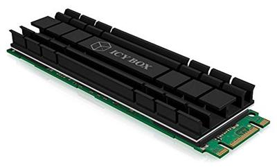 ICY BOX IB-M2HS-701, Kühlkörperset für M.2 2280 SSD, für PC/PS5, Aluminium, 5 mm dick 60361 M.2 SSD-koeler