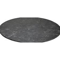 Bendt Ronde Eettafel 'Ivana' Marmerprint, Ø110cm, kleur Zwart - thumbnail