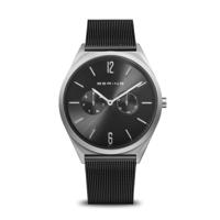 Bering 17140-102 Ultra Slim 40mm Silver Black Horloge - thumbnail