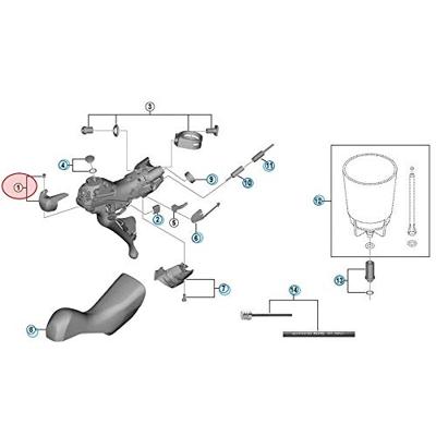 Shimano DURA ACE ST-R9120 Name Plate