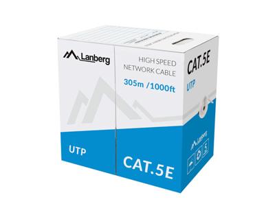Stevige UTP-netwerkkabel Cat5e Lanberg LCU5-11CC-0305-S Spoel 305 m