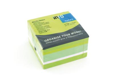 Info Notes IN-5654-61 75x75mm Assorti Brilliant Blok A 450 Vel Info Notes IN-5654-61 75x75mm Assorti Brilliant Blok A 450 Vel