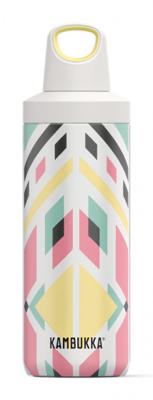 Kambukka thermosfles Reno Insulated Shibori 500 ml RVS wit