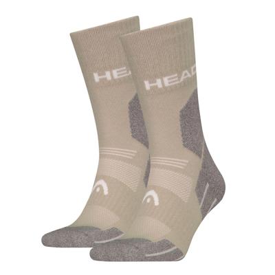 Hiking 2 Pack Crew sokken - Alle klimaten - Hoge hiking sokken - Dames en heren - 38 - Taupe - 38 - 38
