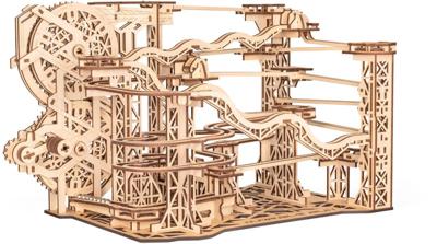 Eco Wood Art Knikkerbaan Marble Run Mechanische Houten 3D Modelbouw