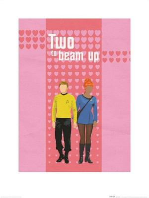Kunstdruk Star Trek - Two To Beam Up 60x80cm Kunstdruk Star Trek - Two To Beam Up 60x80cm