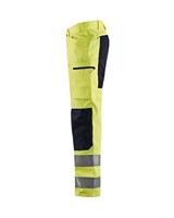 Blåkläder High-Vis broek met stretch 15851811 | High Vis Geel/Zwart | Maat 50 - 7330509703021 - thumbnail