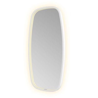 Spiegel Hotbath &MORE 80x40 cm LED-Verlichting Spiegelverwarming Deens Ovaal Mat Wit Spiegel Hotbath &MORE 80x40 cm LED-Verlichting Spiegelverwarming Deens Ovaal Mat Wit