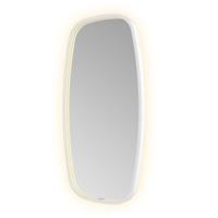Spiegel Hotbath &MORE 80x40 cm LED-Verlichting Spiegelverwarming Deens Ovaal Mat Wit - thumbnail
